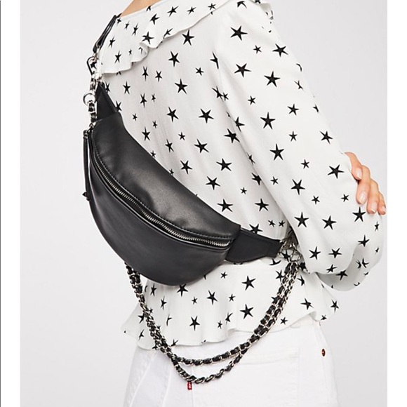 free people leather fanny pack